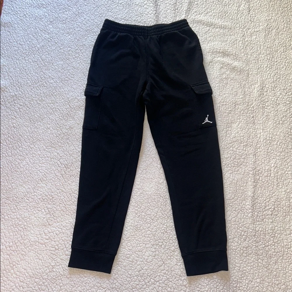 Jordan Kids Black Joggers with Logo